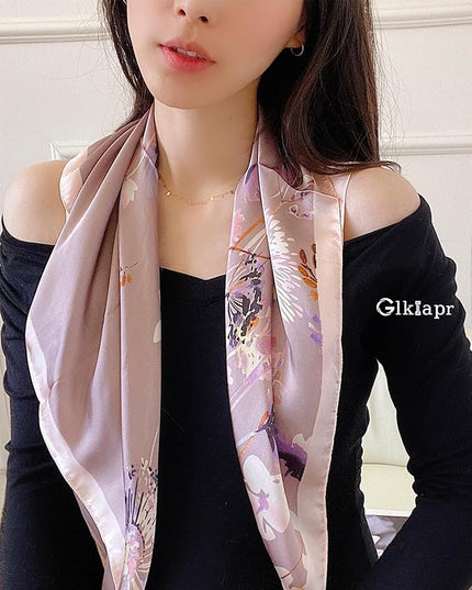 Satin Bandana Headscarf for Women Silky Hair Scarves for Fashion Lightweight