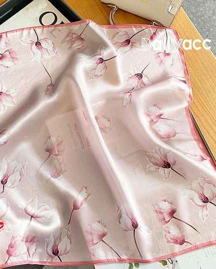 Dailyacc Hair Bandanas Scarf For Women Lightweight Fashion Neck Silk Satin Head Scarves For Sleeping Handbags Scarf