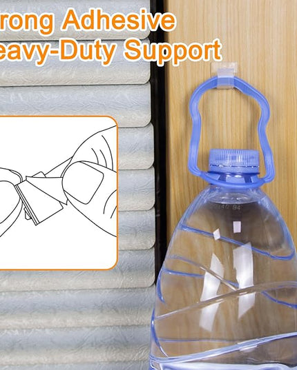SOULWIT 50 Pcs Self Adhesive Cable Management Clips, Cable Organizers Sticky Wire Clips Cord Holder for TV PC Laptop Ethernet Cable Desktop Home Office (Clear)