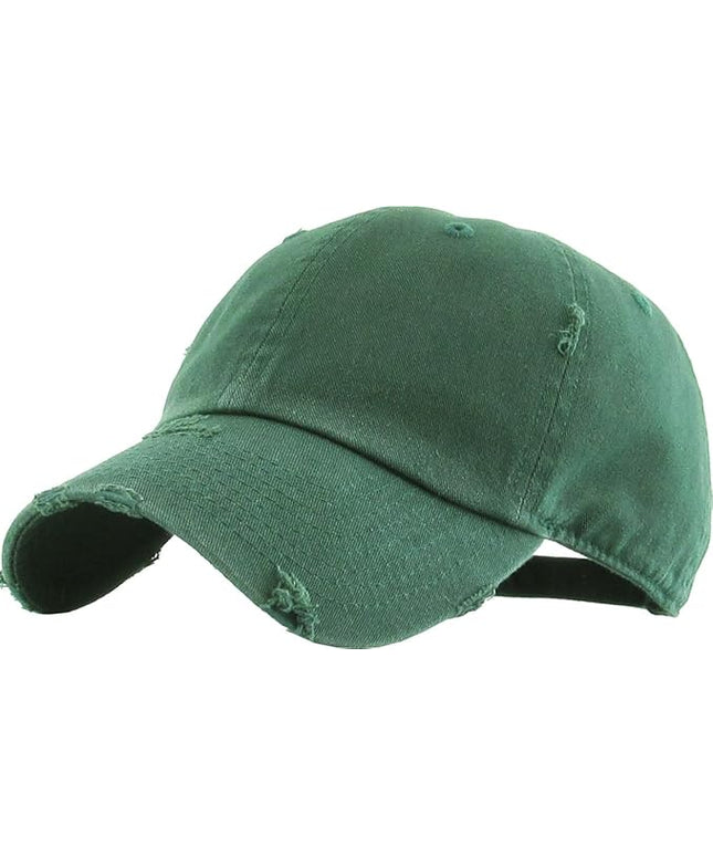 KBETHOS Vintage Washed Distressed Cotton Dad Hat Baseball Cap Adjustable Polo Trucker Unisex Style Headwear