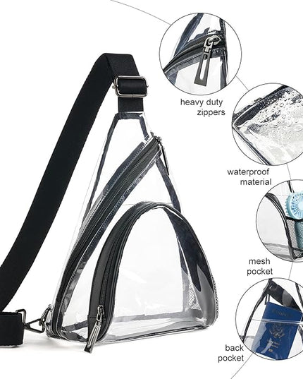 7L Sling Bag For Women Men Backpack Fanny Pack Crossbody Chest Travel Shoulder Belt Bags Purse Handbag PU Leather