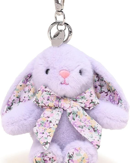 Rabbit Keychain for Backpack, Cute Keychain Bag Charms for Women