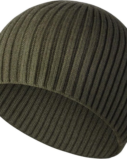 Heniho Winter Wool Beanies for Men Women, Warm Plain Toboggan Hats Ski Running Knit Skull Cap