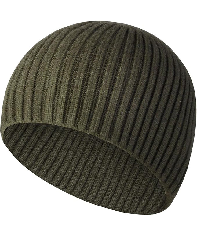 Heniho Winter Wool Beanies for Men Women, Warm Plain Toboggan Hats Ski Running Knit Skull Cap