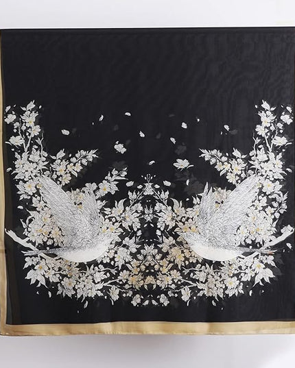 Fashion Scarves Scarf 100% Silk Feeling Scarf Silk Like Scarves Long Lightweight Sunscreen Shawls for Women