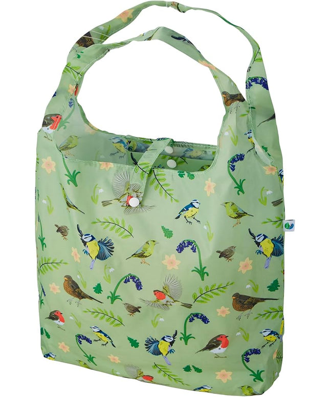ECO CHIC Foldable Reusable Grocery Bags - Lightweight, Recycled & Reusable Shopping Bag - Waterproof Packable Tote