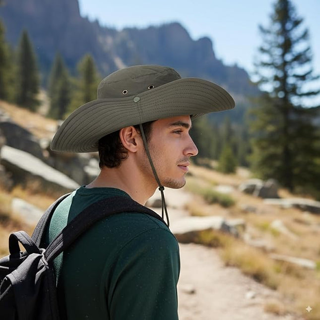 Wide Brim Bucket Hat Men Fishing Hiking Gardening Hat for Men and Women Fisherman Hat UPF 50+