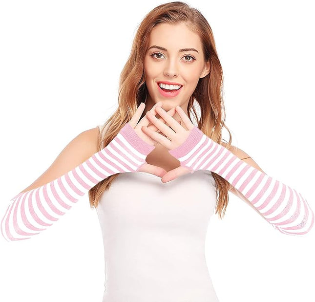 Bienvenu Punk Gothic Rock Long Arm Warmer Fingerless Gloves