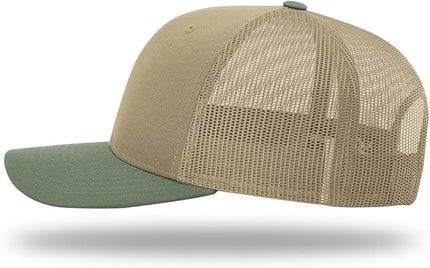 Richardson 112 Trucker Hat - Premium Adjustable Snapback Hat - Structured Six Panel Richardson Blank Caps