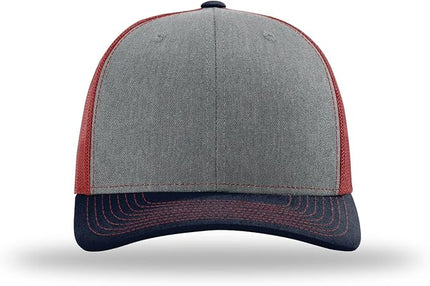 Richardson 112 Trucker Hat - Premium Adjustable Snapback Hat - Structured Six Panel Richardson Blank Caps