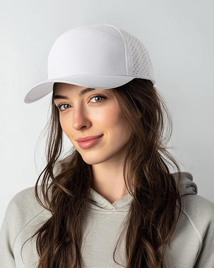 HH HOFNEN Quick Dry Baseball Cap Mesh Snapback Hat Sun and Rain Protection Structured Golf Trucker Hats for Men Women