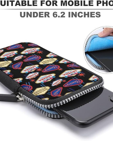 Unisex Small Crossbody Bags, Women Men Portable Adjustable Crossbody Phone Wallet Pouch