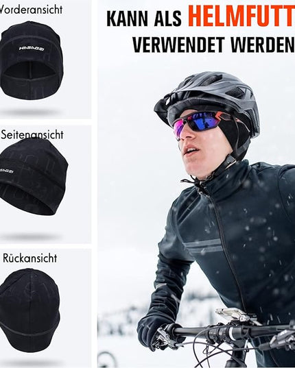 Skull Caps Beanies for Men & Women, Elastic Thermal Running Hat, Windproof Cycling Cap Helmet Liner Soft Beanie Hat