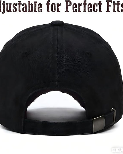 Vintage Baseball Cap, Washed Cotton Trucker Hat for Men & Women, Adjustable Size for Universal Activities