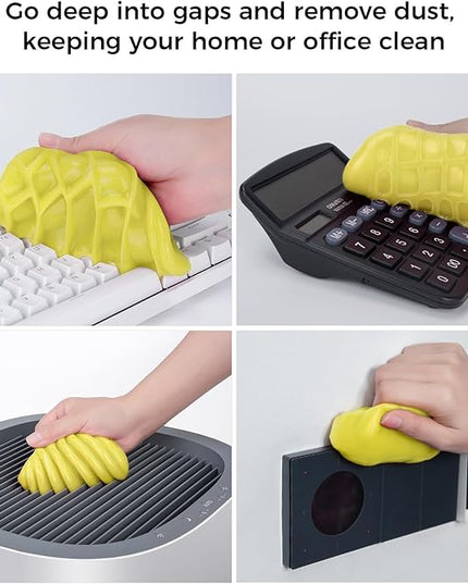 ColorCoral 2Pack Keyboard Cleaning Gel Set Universal Dust Cleaner for PC Keyboard Cleaning Car Detailing Slime Laptop Dusting Home and Office Electronics Cleaning Kit Computer Cleaning Slime