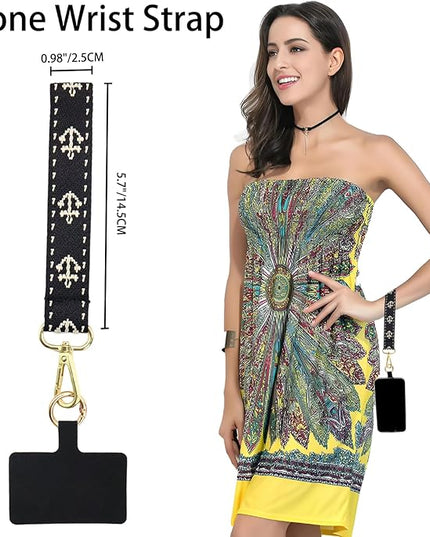 Adjustable 1" Width Phone Crossbody Lanyard and Wristlet Strap - Gift For The Lover In Your Life