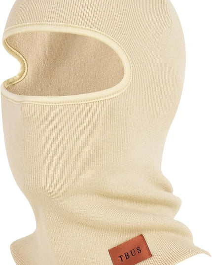 TBUS Men’s Knit Insulated Face Mask Beanie, Thermal Full Face Cover Ski Mask for Cold Weather for Women and Men