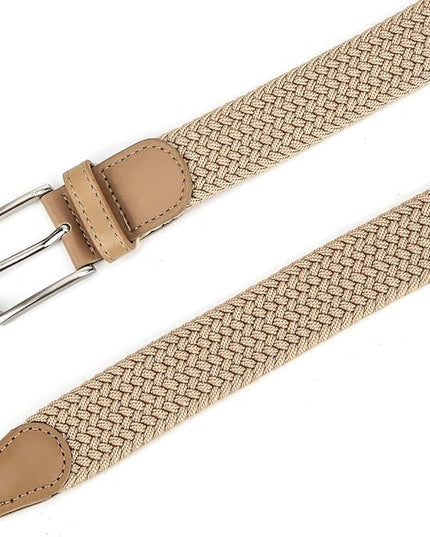 Braided Canvas Woven Elastic Stretch Belts for Men/Women/Junior with Multicolored