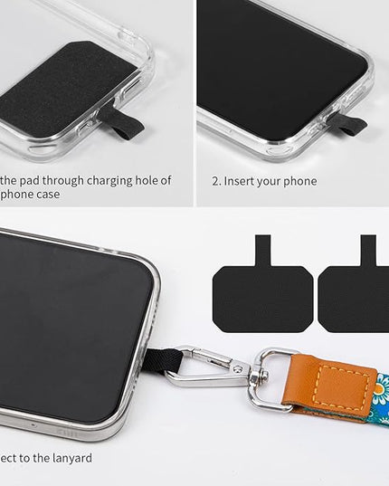Phone Lanyards, Wrist Lanyards for Keys, Adjustable Shoulder Neck Strap,Universal Crossbody Cell Phone Lanyard for iPhone Case ID Badges,Card Holder, Car Key, and Most Smartphones (Daisy)