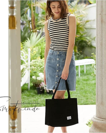 Valleycomfy Corduroy Tote Bag for Women Travel Crossbody Bag Purse Women Shoulder Bags Work Handbags Everyday Hobo Bag