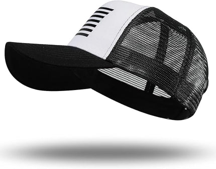 American Flag Trucker Hat - Snapback Hat, Baseball Cap for Men Women - Breathable Mesh Side, Adjustable Fit - for Casual Wear