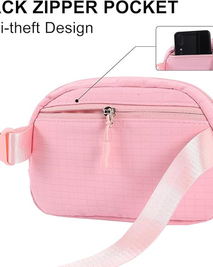 Glratn Initial Letter Fanny Pack for Girls,Patch Belt Bag,Toddler Crossbody Bags，Gifts for 3 4 5 6 7 8 9 10 11 12 Year Old Teens Kids,Christmas Graduation Gifts for Teen Girls.(Pink-H)