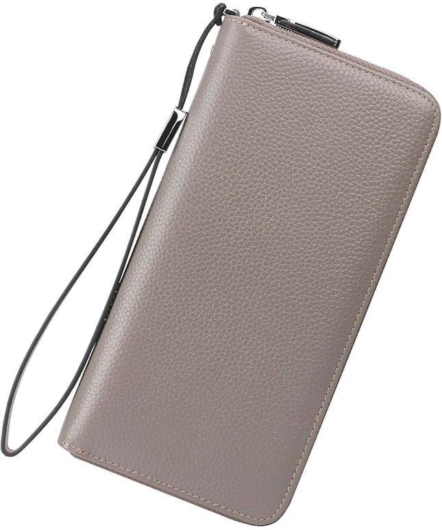 Lavemi Small Compact Women Wallet RFID Blocking Genuine Leather Bifold Purse with ID Windows
