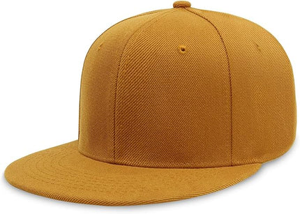 CHOK.LIDS Flat Bill Visor Classic Snapback Hat Blank Adjustable Brim High Top End Trendy Color Style Plain Tone Baseball Cap