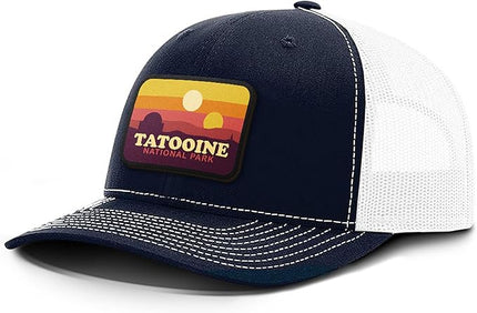 Tatooine National Park Patch Back Mesh Hat Casual Wear - Baseball Cap for Mens & Womens Mesh Adjustable Snapback Strap