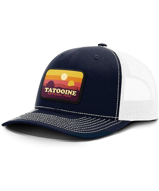 Tatooine National Park Patch Back Mesh Hat Casual Wear - Baseball Cap for Mens & Womens Mesh Adjustable Snapback Strap