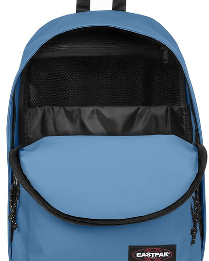 EASTPAK Out Of Office – 31L Backpack with Dual Compartments, 16” Laptop Sleeve, Security Pocket, Bottle Holder & Air Mesh Straps, Aviator Blue