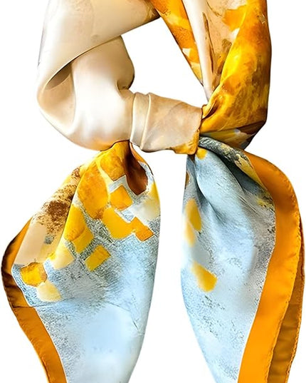 Dailyacc Hair Bandanas Scarf For Women Lightweight Fashion Neck Silk Satin Head Scarves For Sleeping Handbags Scarf