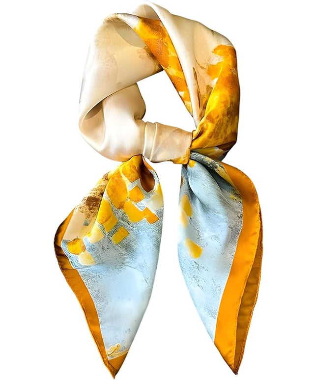 Dailyacc Hair Bandanas Scarf For Women Lightweight Fashion Neck Silk Satin Head Scarves For Sleeping Handbags Scarf