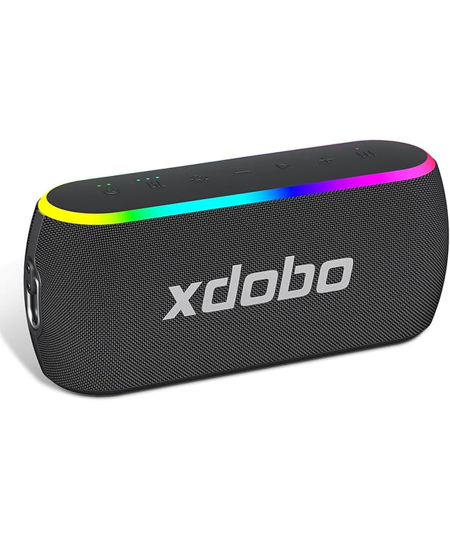 xdobo X8 III Portable Bluetooth Speaker Small Bluetooth Speaker Waterproof: IPX7 Computer Speakers Wireless with RGB Lights for Home/Outdoor/Party/Beach/Birthday Gift