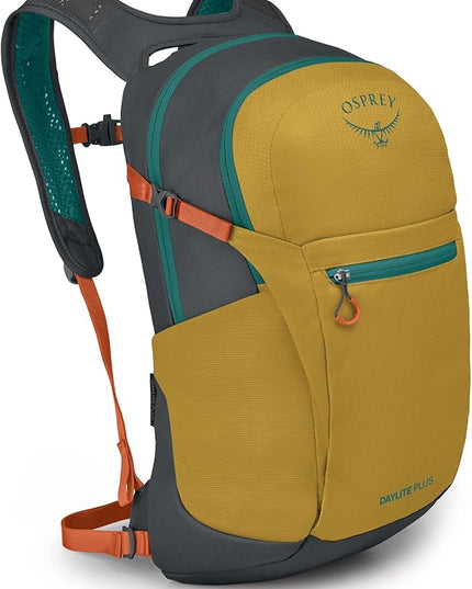 Osprey Daylite Plus Commuter Backpack - Lightweight, Everyday Pack with Laptop Sleeve and Water Bottle Pockets - Ideal for Work, School, and Travel with Storage, Tumbleweed Yellow/Tunnel Vision