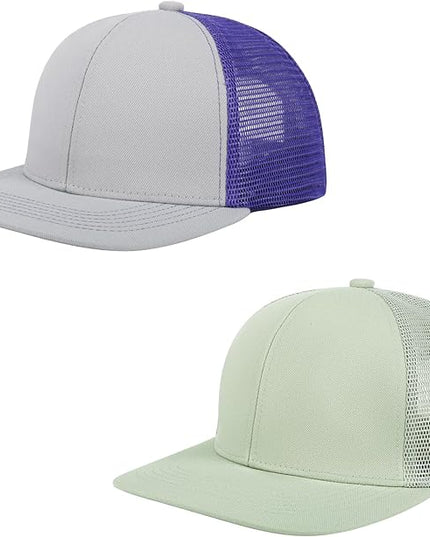 NTLWKR Trucker Hat Mesh Baseball Cap,Adjustable Snapback Outdoor Sports Caps for Men and Women,Breathable Dad Hats