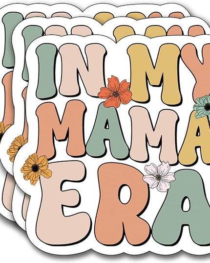 (3Pcs) in My Mama Era Sticker, Sticker Gifts Mama Decorate Books, Laptops, Water Bottles Kindles Stickers, Phones Tumbler Waterproof Vinyl 3" Inch