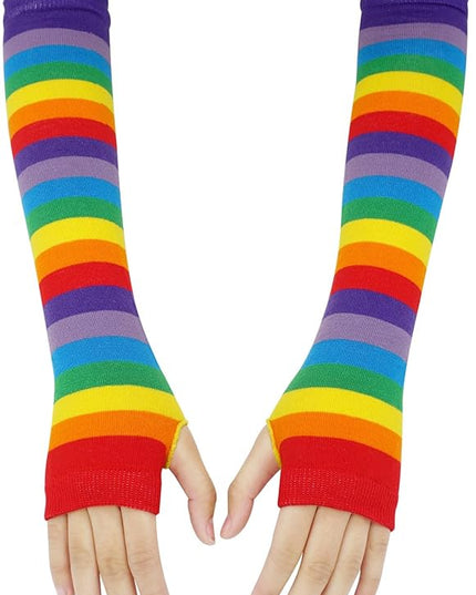 Bienvenu Punk Gothic Rock Long Arm Warmer Fingerless Gloves