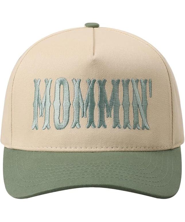 MIRMARU Two-Tone Vintage Canvas Trucker Hats for Men & Women, Adjustable Size Baseball Caps with Trendy Embroidered Design
