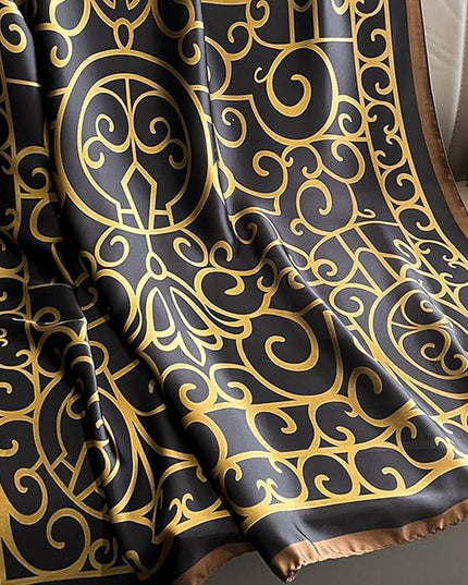 Fashion Scarves Scarf 100% Silk Feeling Scarf Silk Like Scarves Long Lightweight Sunscreen Shawls for Women