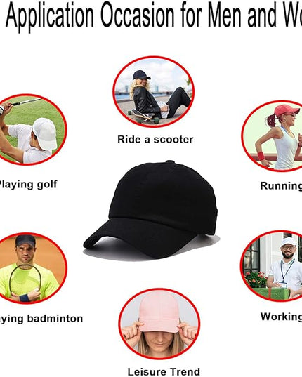 NPQQUAN Original Classic Low Profile Baseball Cap Golf Dad Hat Adjustable Cotton Hats Men Women Unconstructed Plain Cap