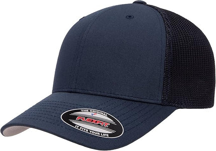 Flexfit 6511 Fitted Mid-Profile Stretchable Mesh Panels Trucker Cap | Bulk Pack Available