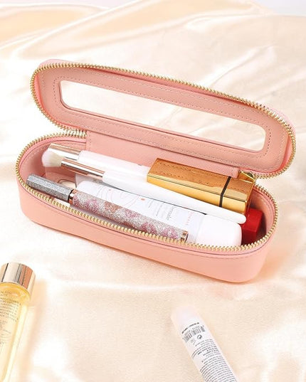 Travel Clear Makeup Bag Set, TSA Approved Cosmetic Bag Case with Zipper Portable Makeup Pouch Toiletry Bag Traveling Cosmetic Organizer Storage Bag Car Organizer Car Essentials