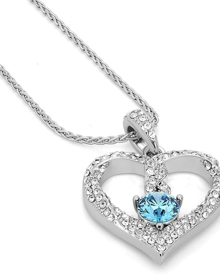 TRYNDI Birthstone Necklace for Women - Infinity 12 Months Birthstone Necklace, Christmas Gifts for Wife, Daughter, Girlfriend, Mom - Mother’s Day, Valentine’s, Anniversary, Birthday Gift for Her