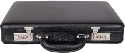 DA LV Full Grain Leather Briefcase for Men - Business Laptop Bag - Imported Handmade Leather Bag - Attache -Men Gifts