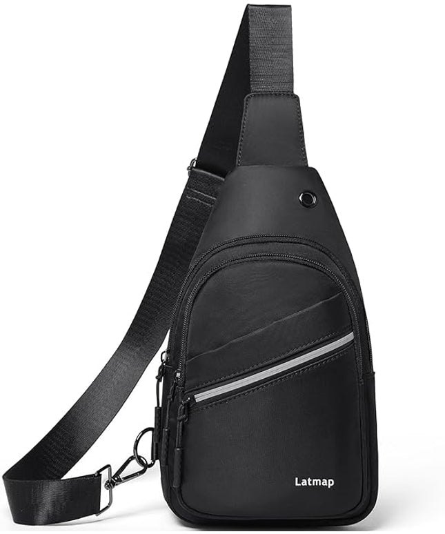 Sling Bag For Women Faux Leather Small Casual Daypack Backpack Fanny Pack Crossbody Chest Bags Purse