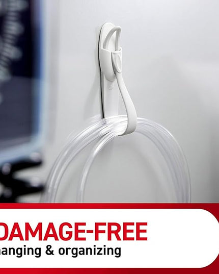 Command Cord Bundlers, Damage-Free Hanging Cord Organizer, No Tools Cord Bundler for Hanging Electrical Cables of Christmas Decorations, 6 Gray Cord Bundlers and 12 Command Strips
