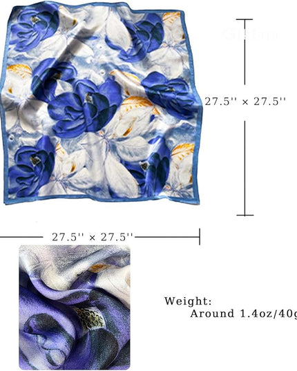 Satin Bandana Headscarf for Women Silky Hair Scarves for Fashion Lightweight