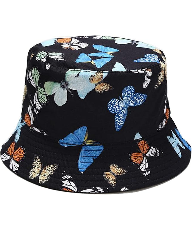 Mashiaoyi Unisex Print Double-Side-Wear Reversible Bucket Hat