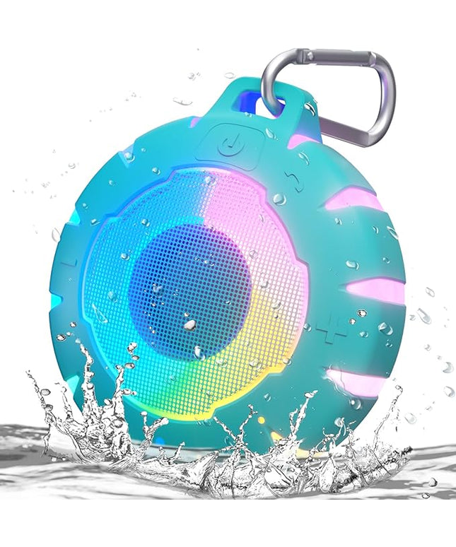 HEYSONG Waterproof Shower Bluetooth Speaker, Durable & Portable with Clear Sound, Ideal for Shower, Pool, Beach & Kayaking – Great Gift for Girls, Women & Men